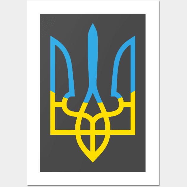 Ukraine trident Wall Art by TaipsArts